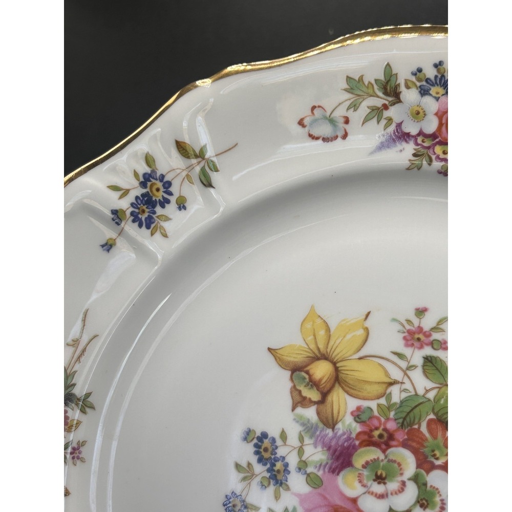 Vintage Hammersley Howard Sprays Floral Bone China 10.5" Dinner Plate England - Picture 4 of 7